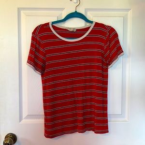 Red stripped shirt